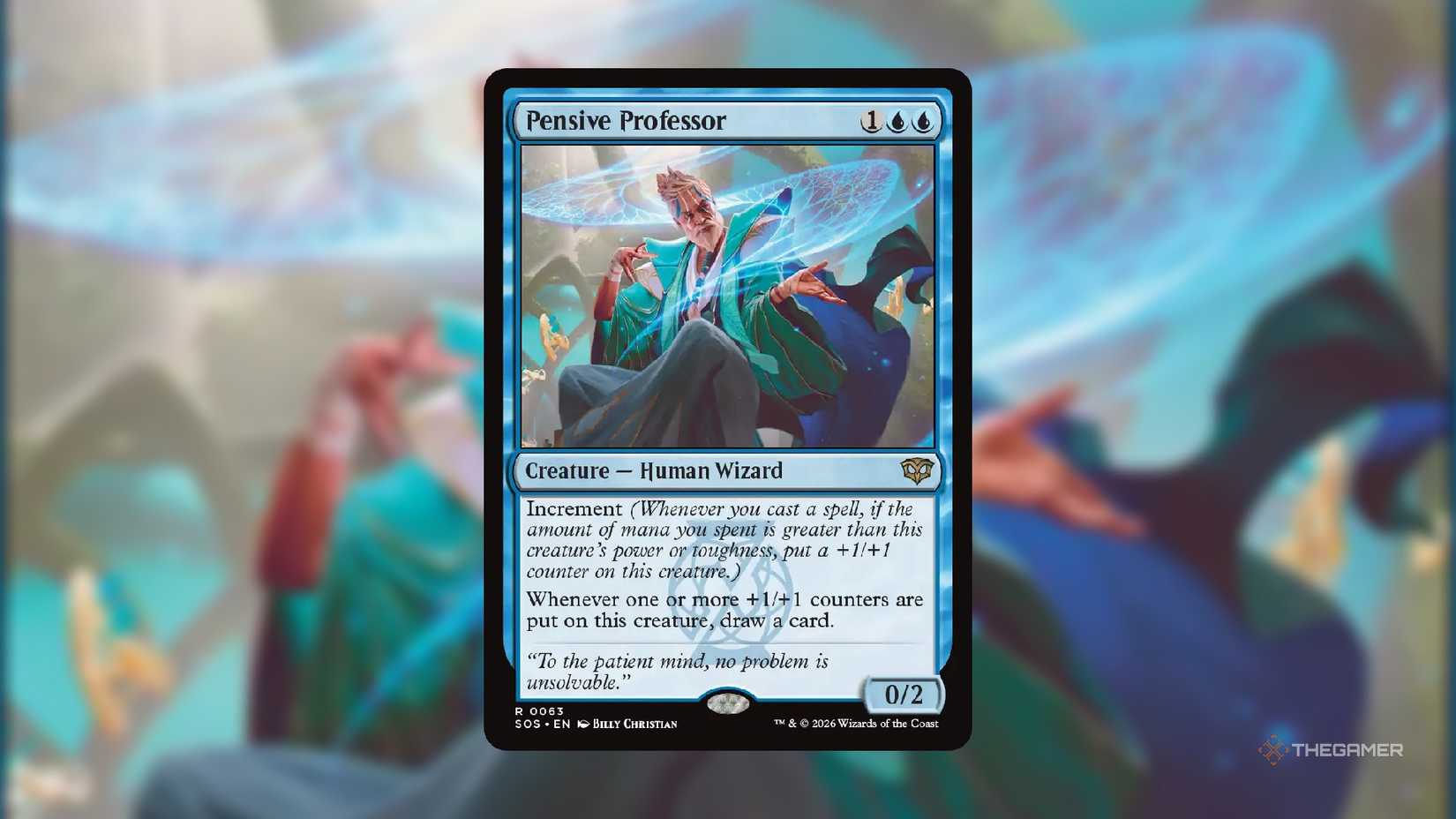 Thoughtful Professor MTG Secrets of Strixhaven Card.