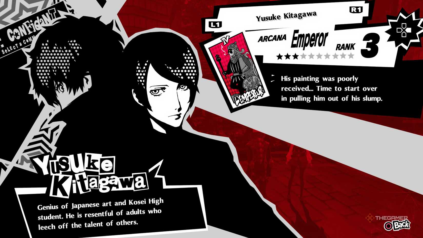 Kitagawa's Emperor Confidant in Persona 5 Royal.
