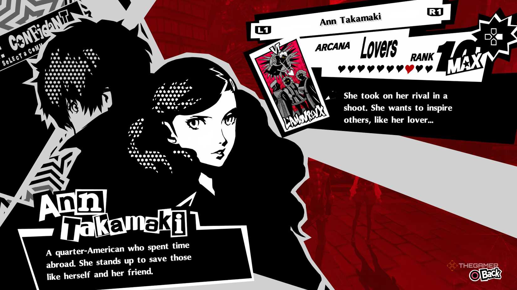 Ann's Lovers Confidant in Persona 5 Royal.