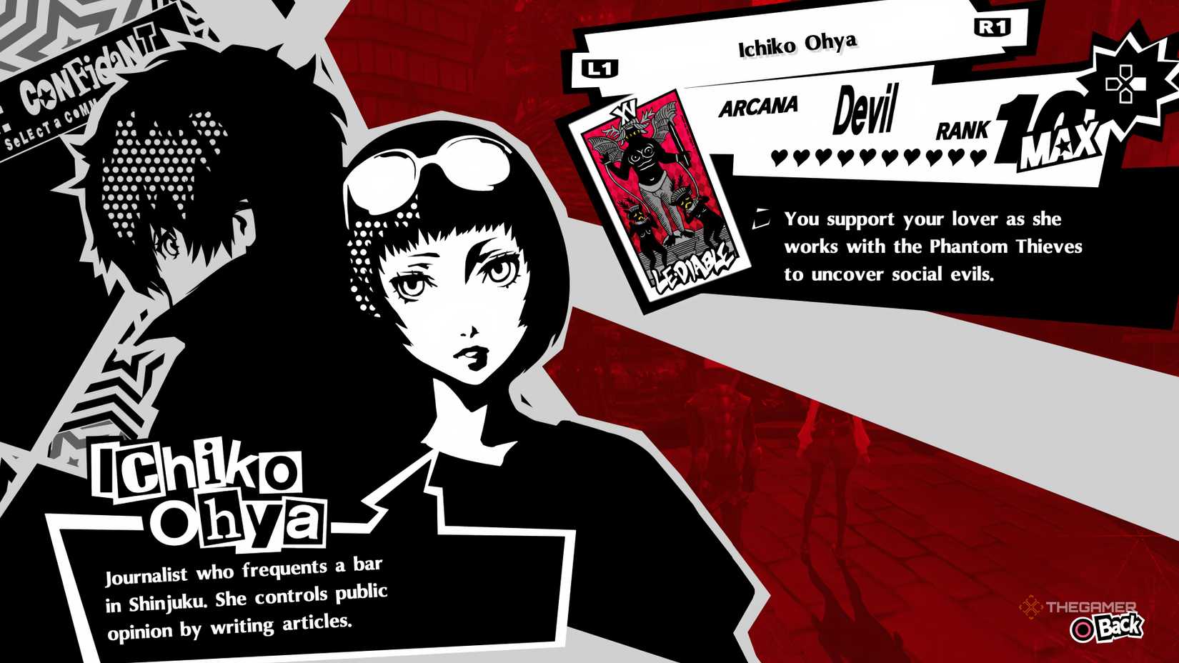 Ohya's Devil Confidant in Persona 5 Royal.