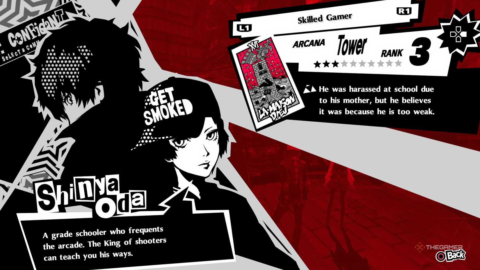 Oda's Tower Confidant in Persona 5 Royal.