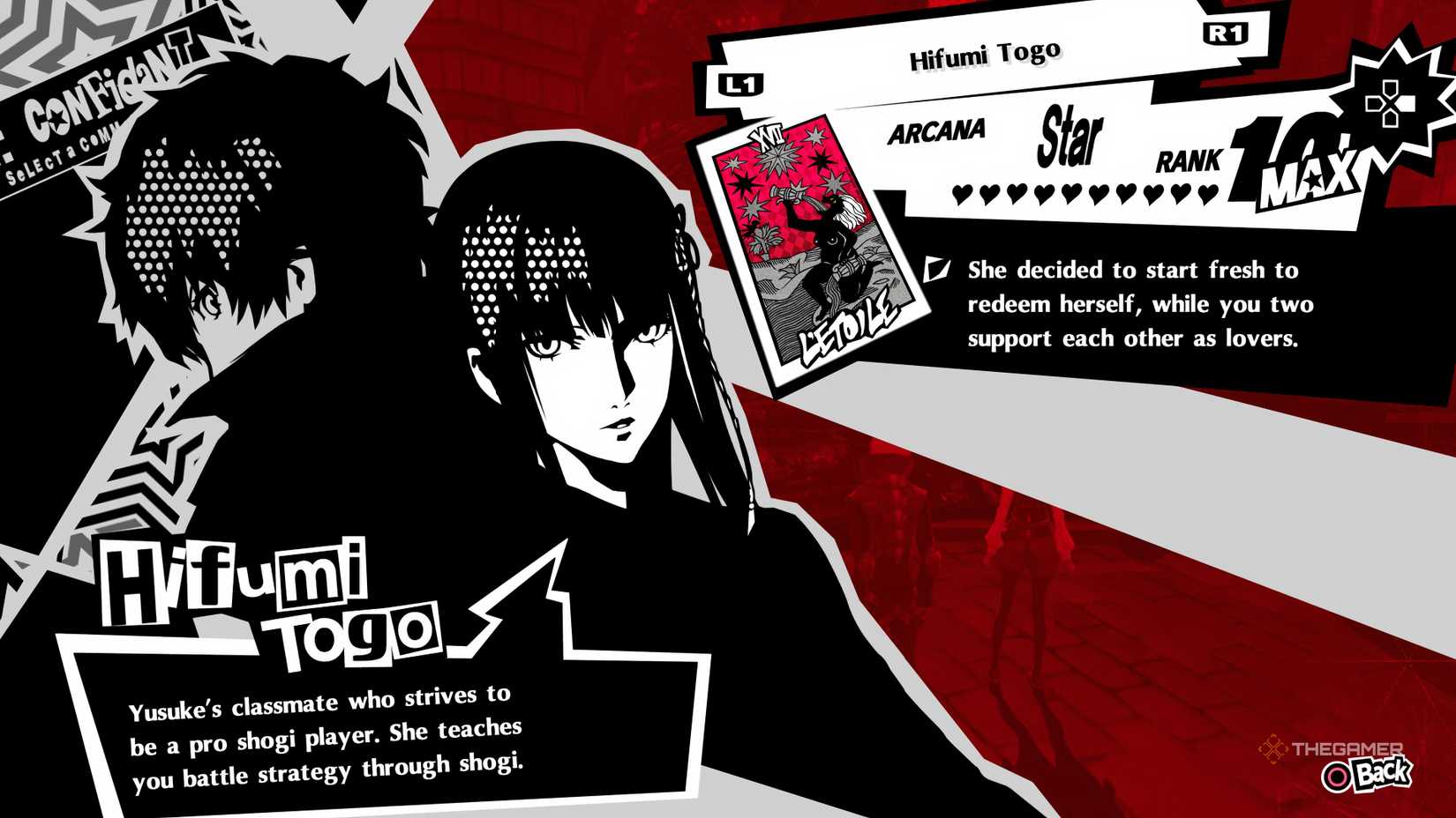 Toho's Star Confidant in Persona 5 Royal.