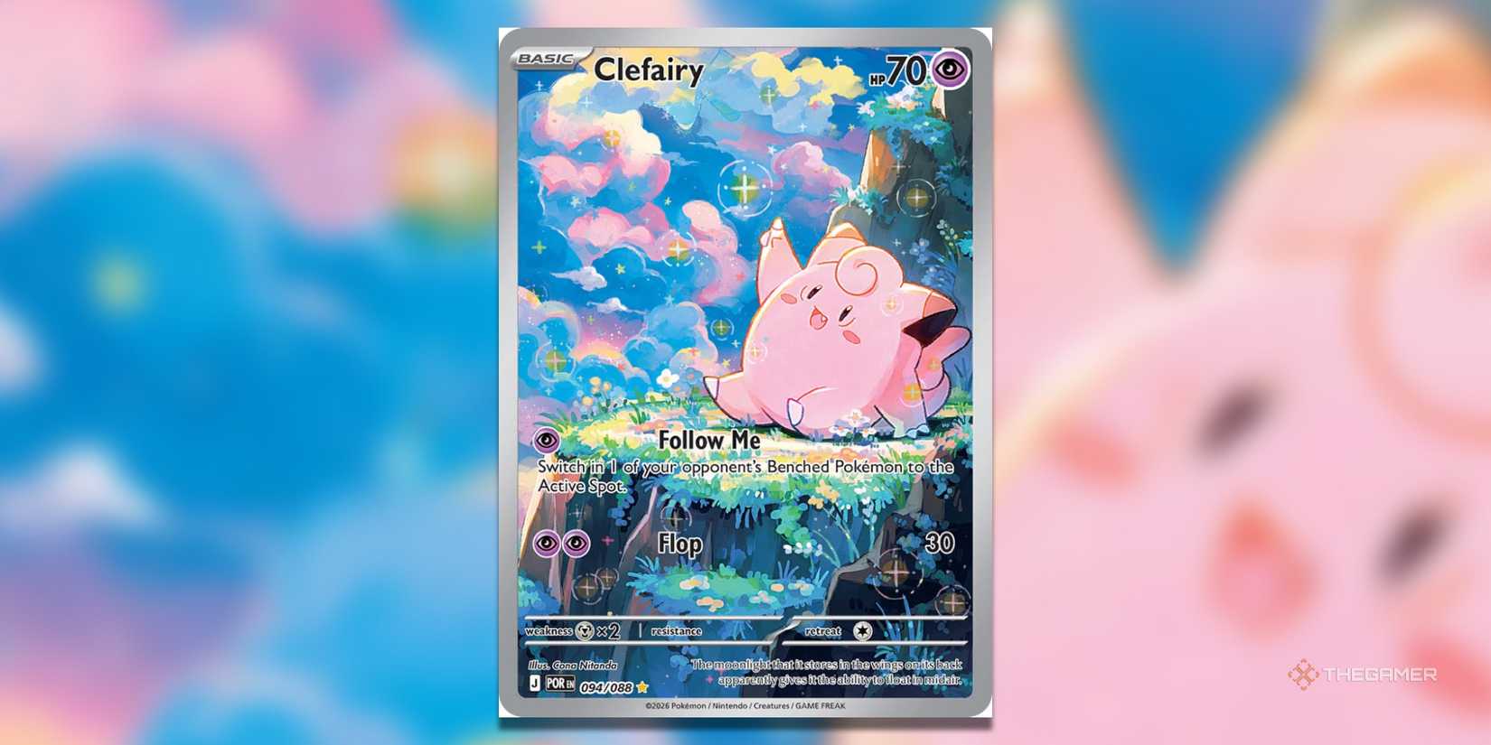 This is Clefairy IR from Perfect Order in the Pokemon TCG.