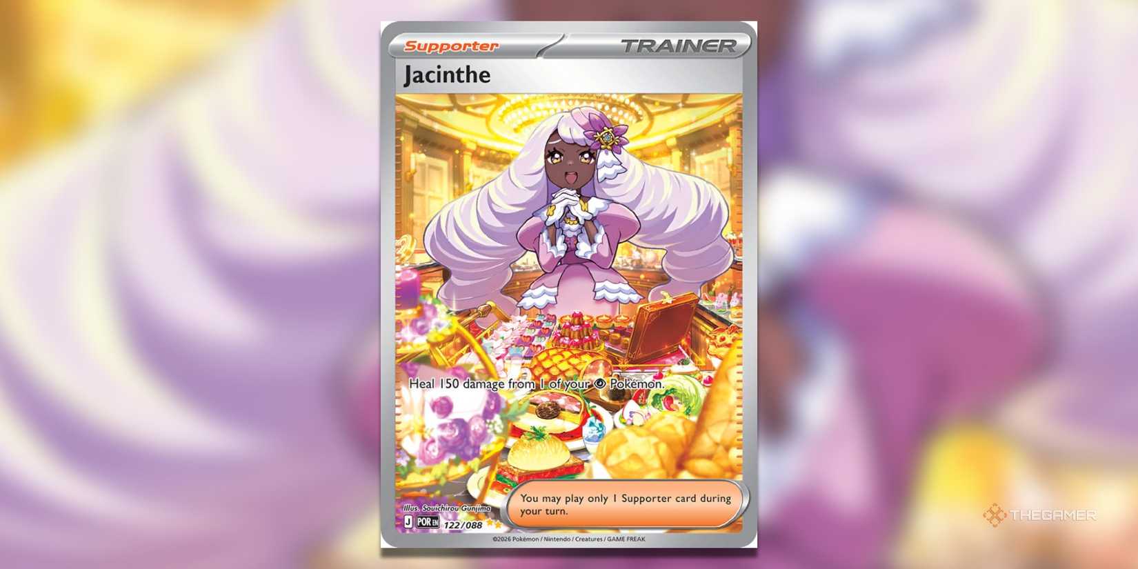 This is Jacinthe SIR from the Pokemon TCG Perfect Order.