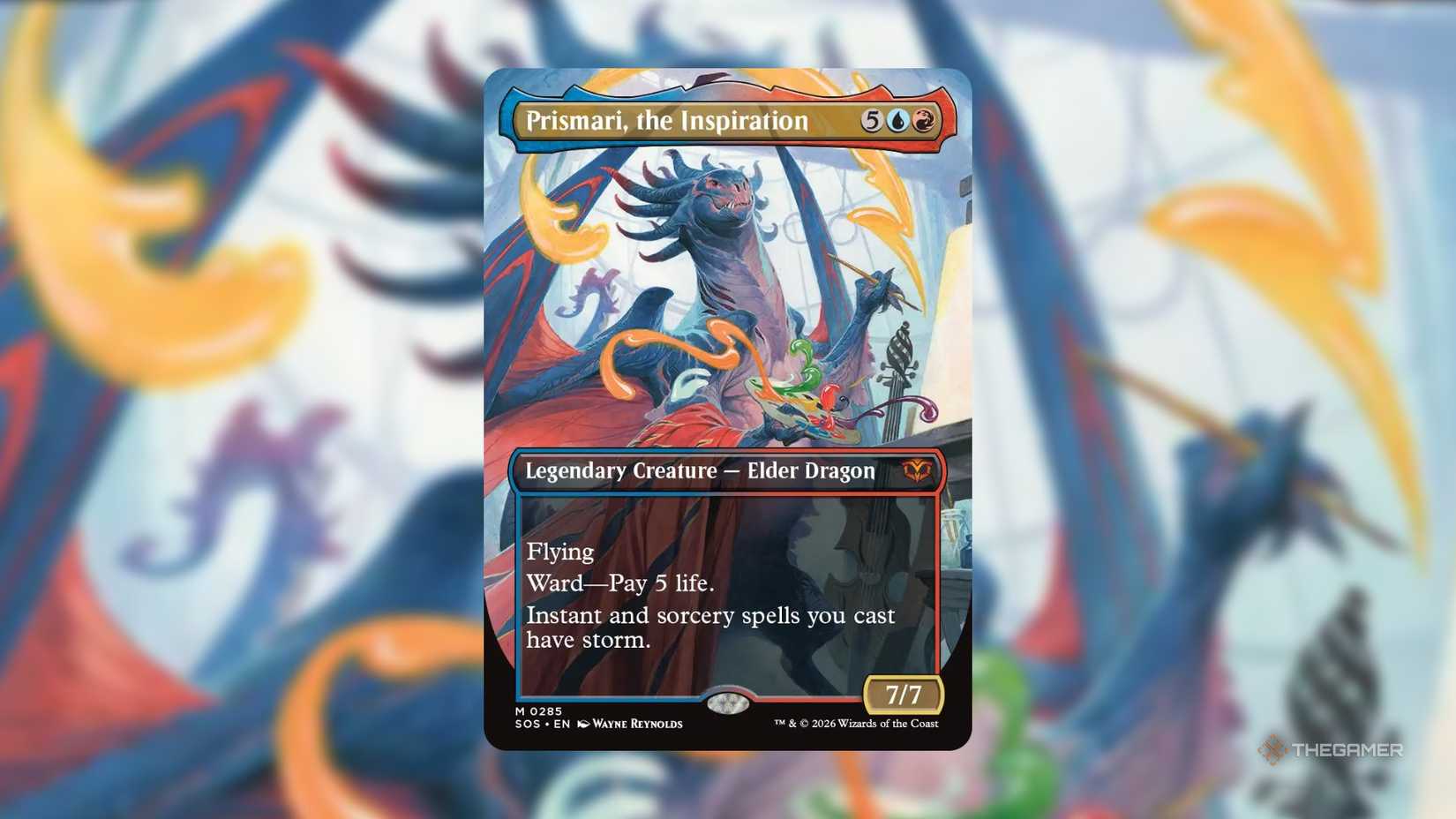 Prismari, the Inspiration MTG card from Secrets of Strixhaven.