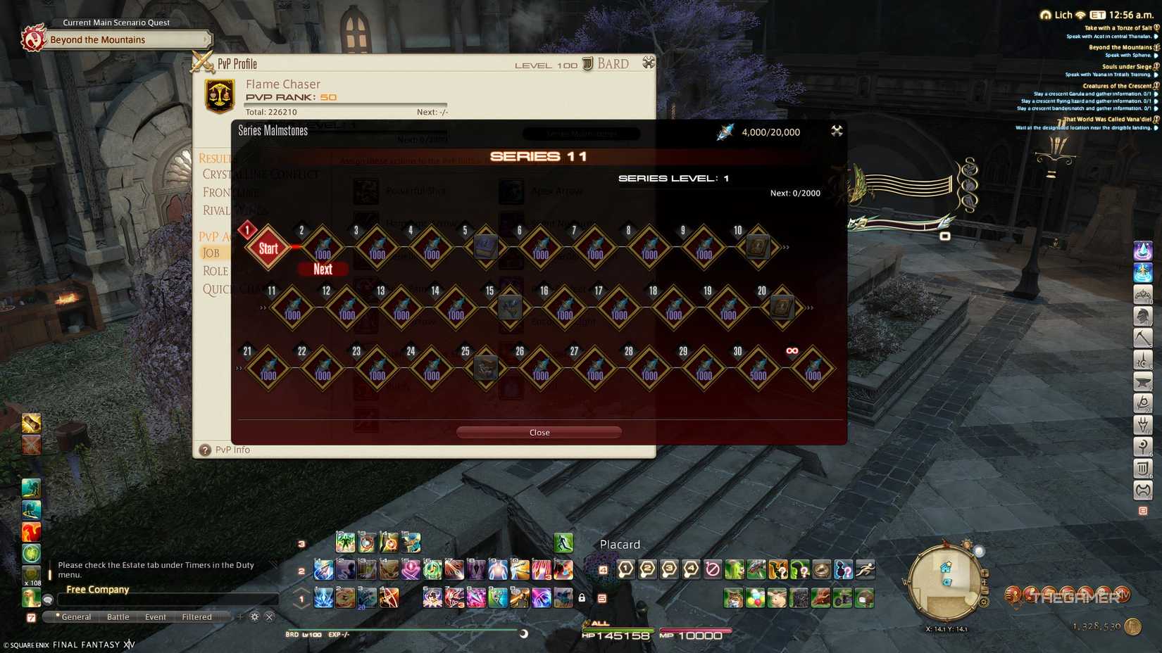 Pvp Series 11 rewards in Final Fantasy 14.