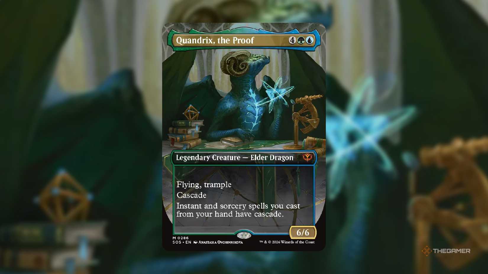 Quandrix, the Proof MTG card from Secrets of Strixhaven.