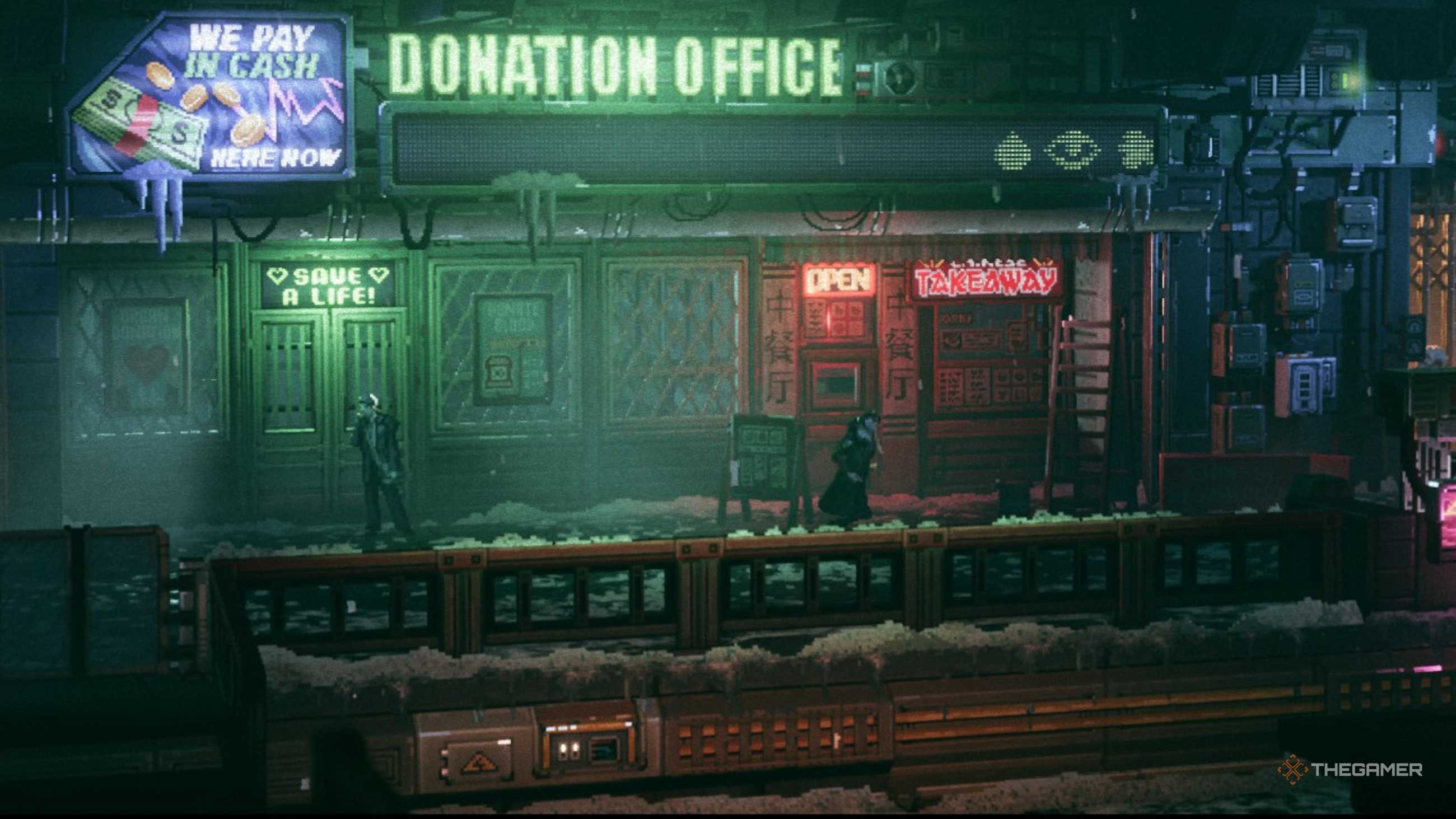 Replaced Running In Front Of Donation Office