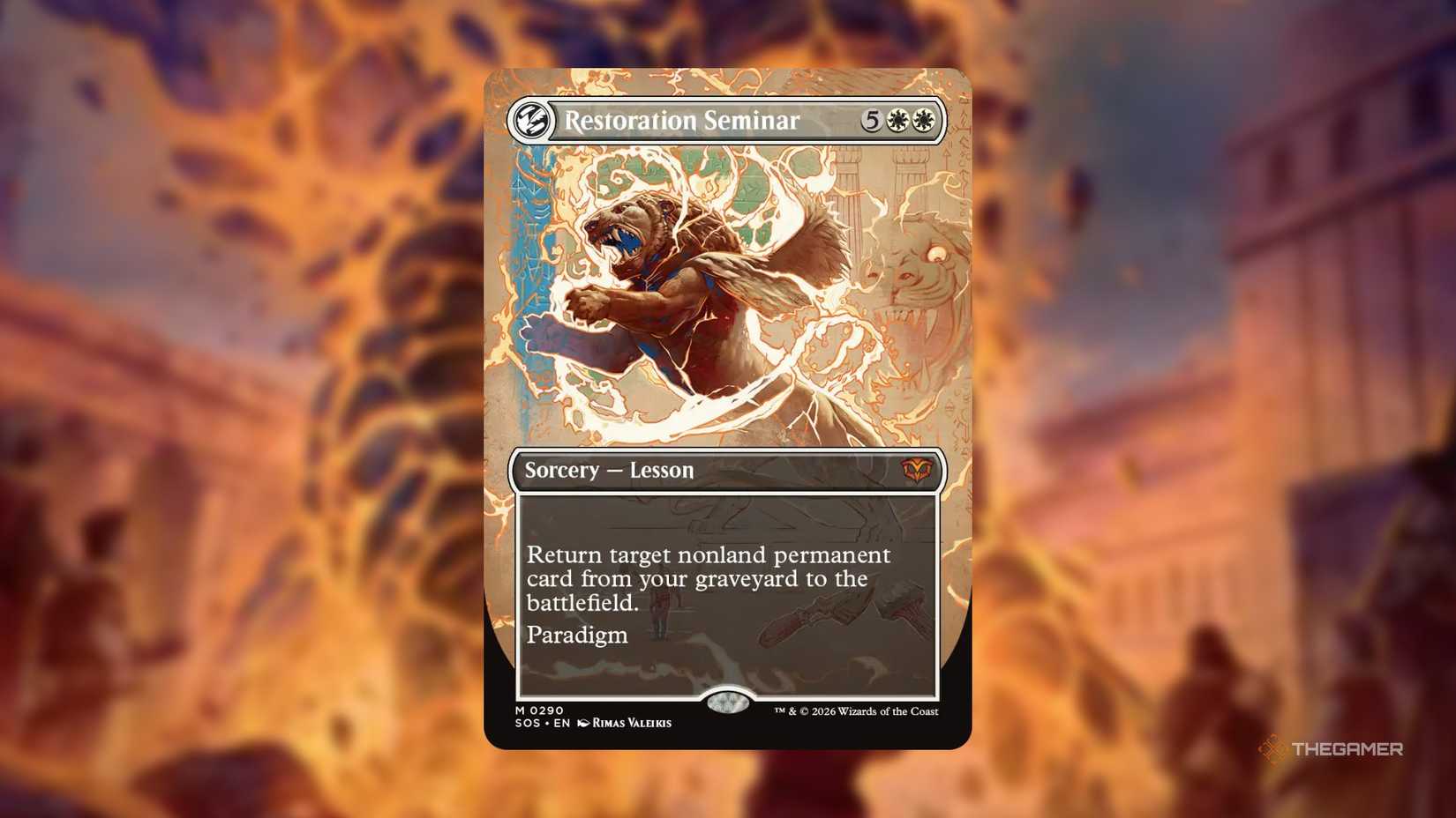 Restoration Seminar MTG card from Secrets of Strixhaven.