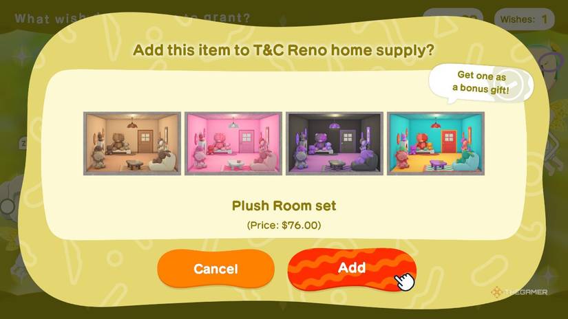 A variety of colors for the interior spaces of Tomodachi Life Living the Dream.