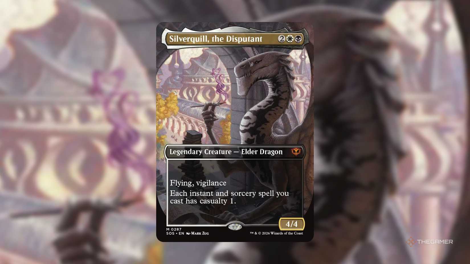 Silverquill, the disputant MTG card from Secrets of Strixhaven.