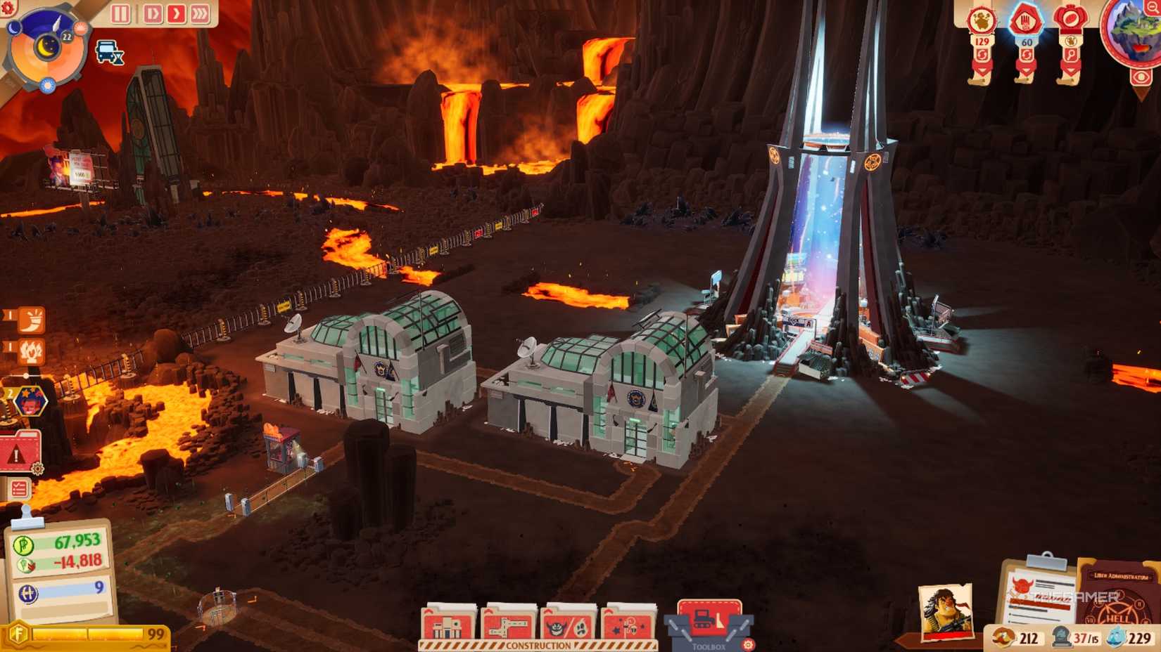 Syntopia above the view of hell.