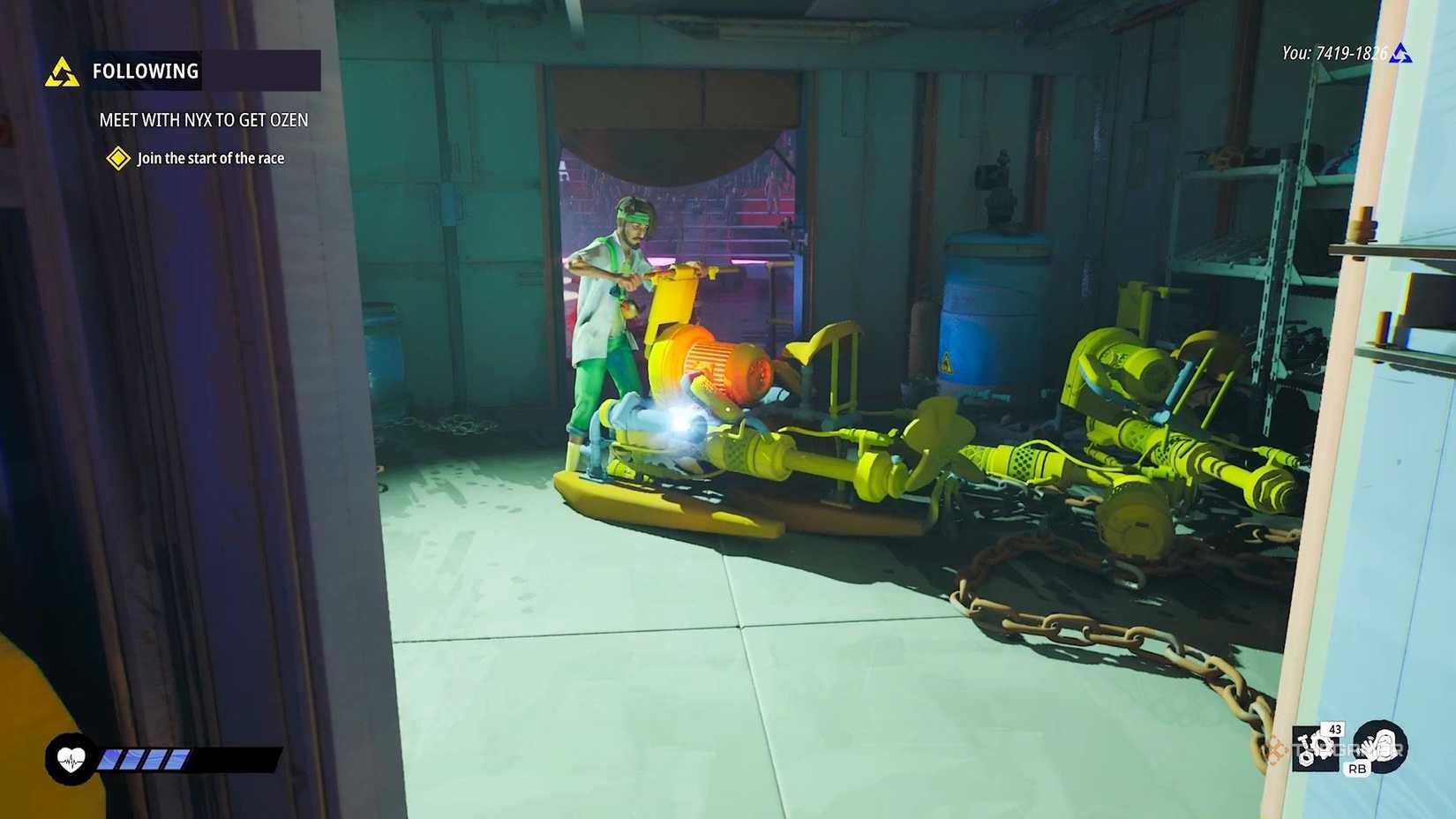 Taj keeps a speedboat in Tides of Tomorrow.