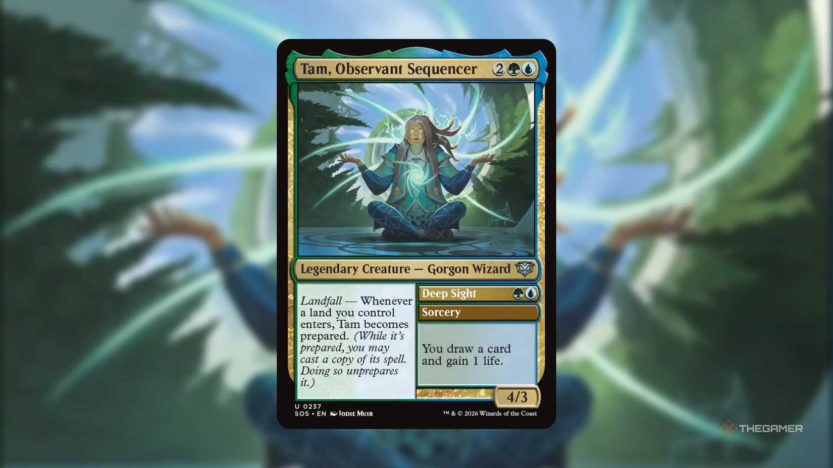 Tame, Observant Sequencer MTG card from Secrets of Strixhaven.