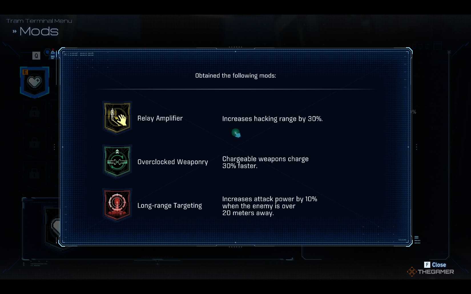 Mod loadout menu showing the Pragmata unlocked after your last mod loadout.