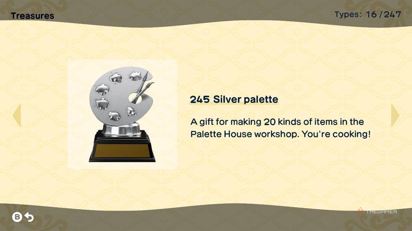 Silver Palette Trophy at Tomodachi Life Living the Dream.
