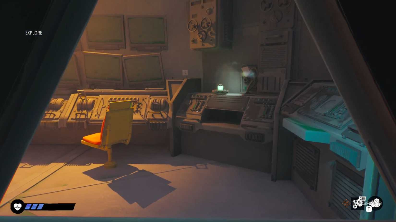 Tides Of Tomorrow looks at the key through the window.