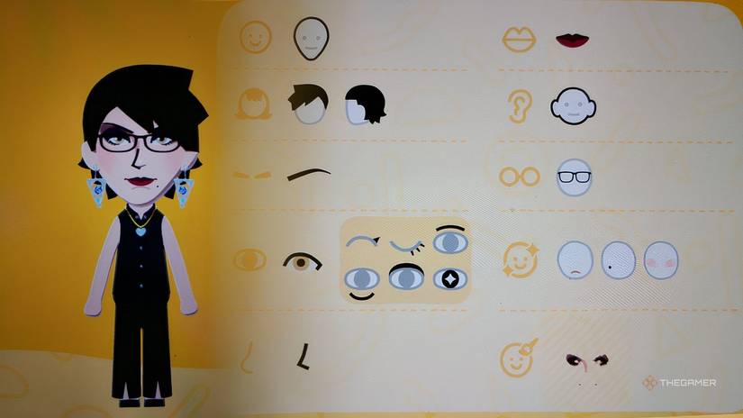 Tomodachi Life Living the Dream Bayonetta face data.