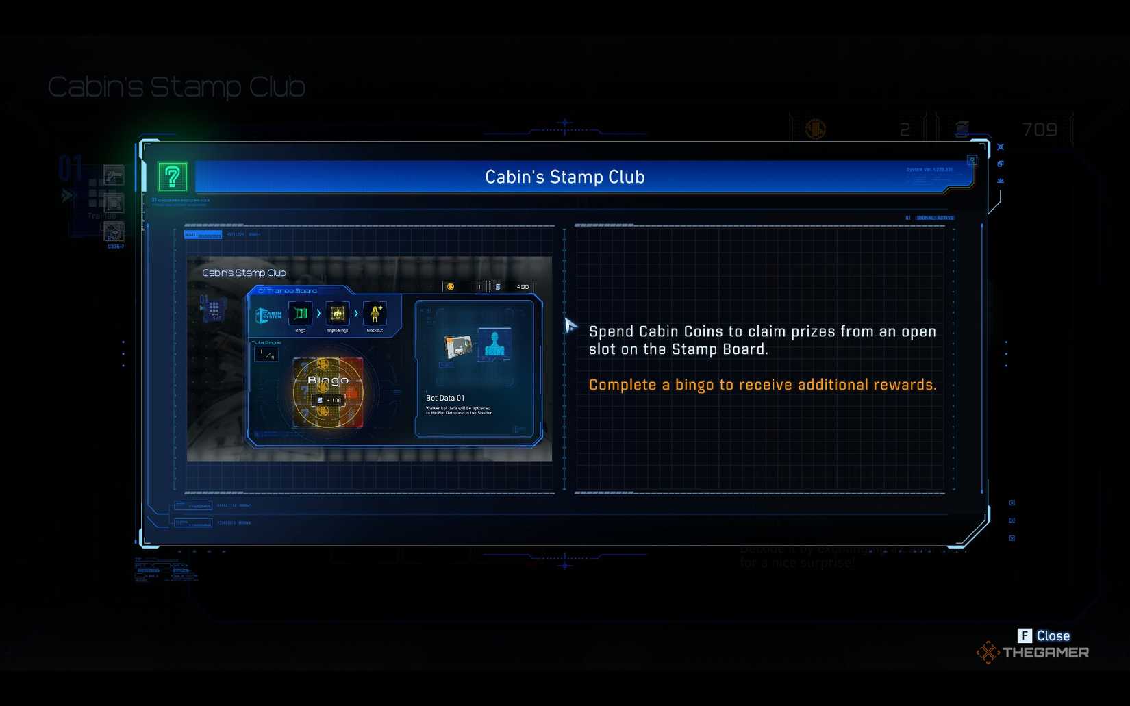 Cabin Stamp Club Mechanic tutorial in Pragmata.