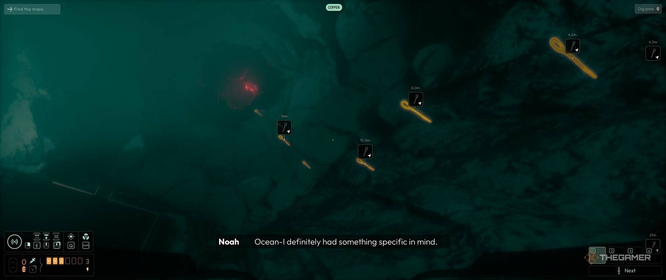 In Cthulhu The Cosmic Abyss, underwater anchors are highlighted with sonar.