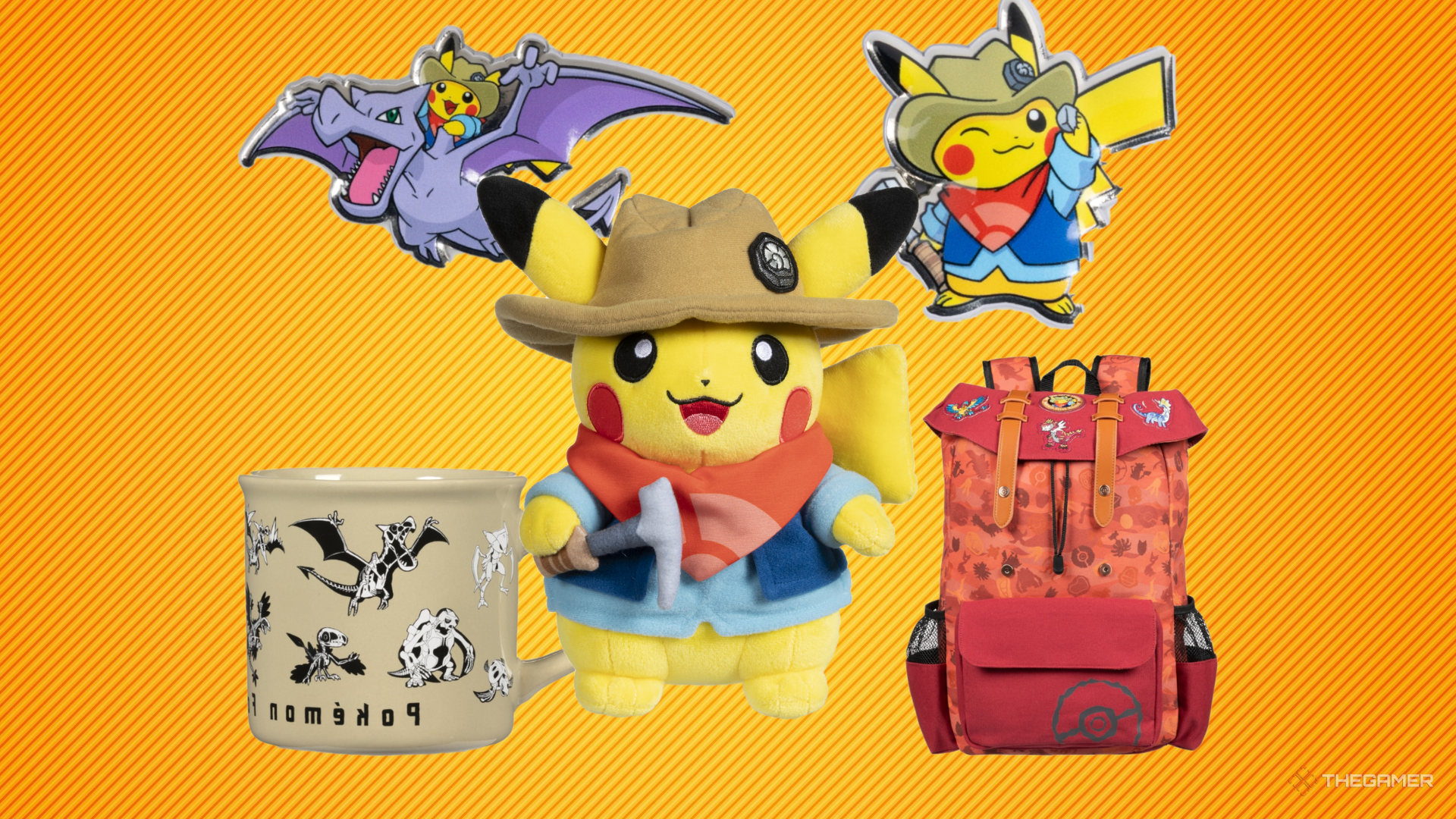 Produtos exclusivos da loja do Pokemon Fossil Museum