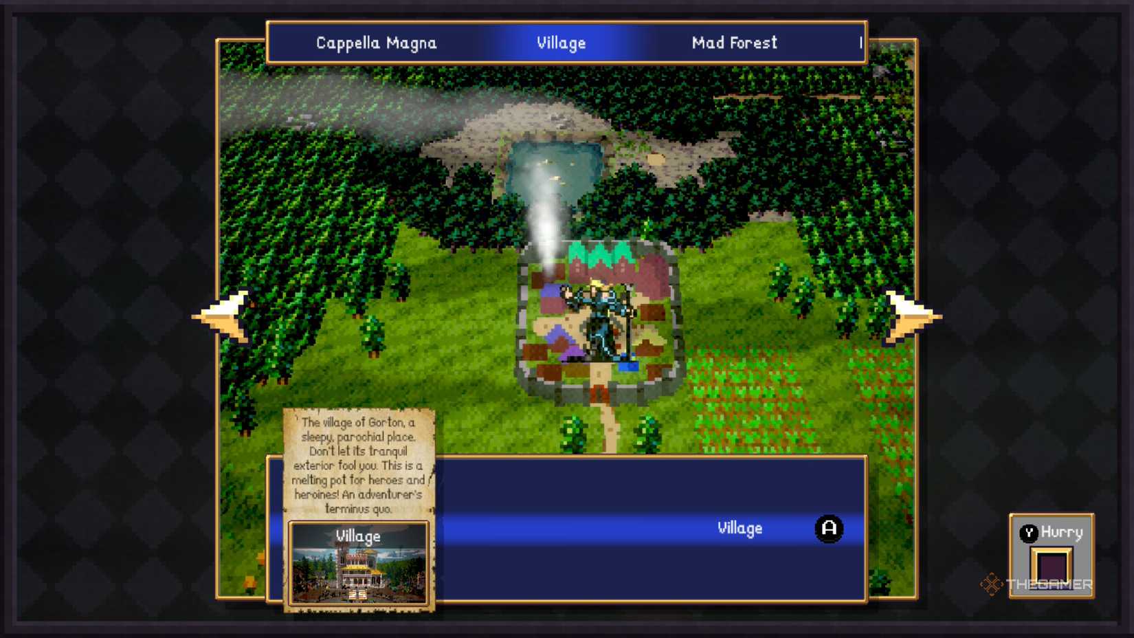 Pasqualina Belpaese in Vampire Crawlers on the village map.
