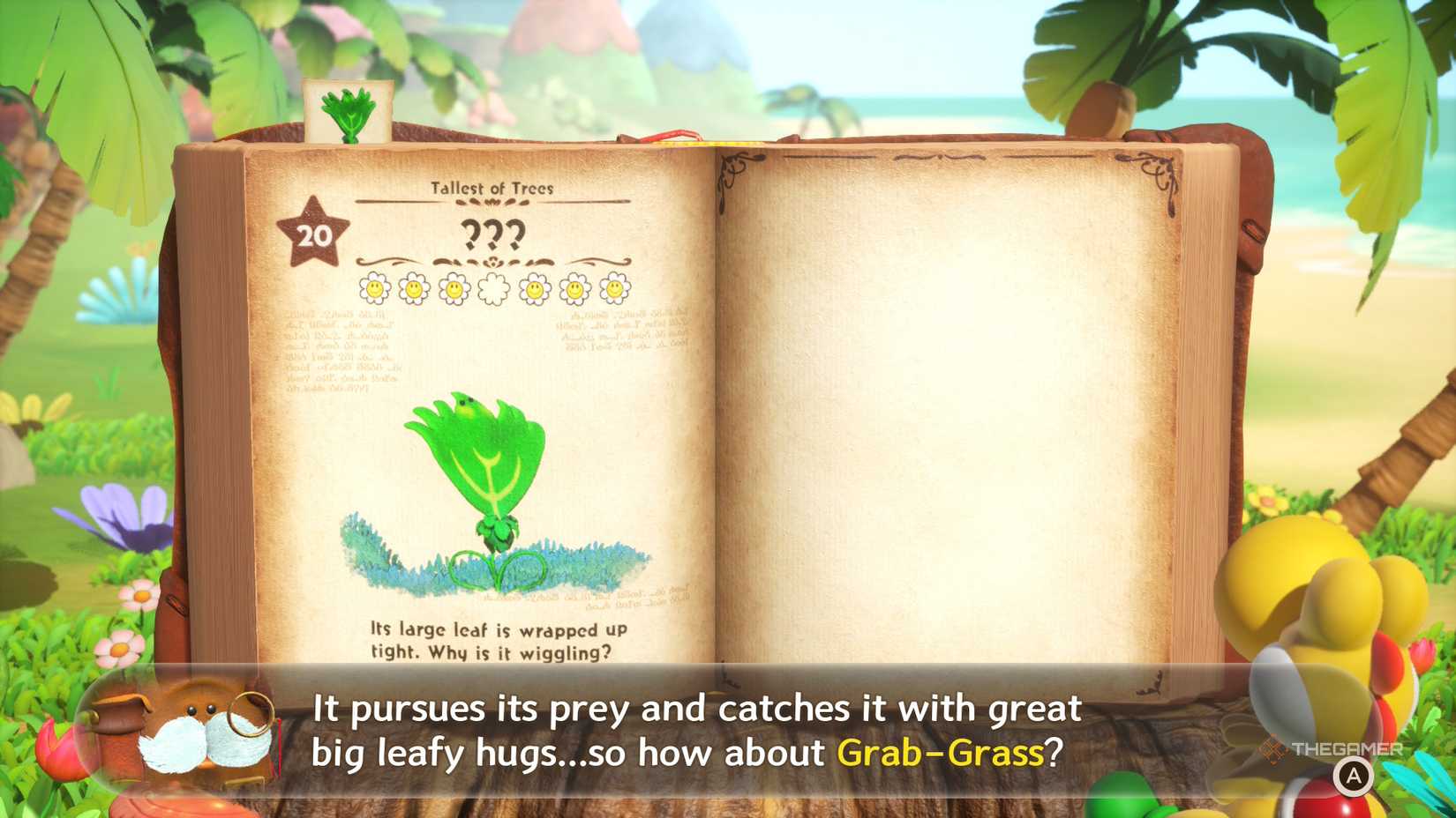 Weed Creatures page from Yoshi and the Mysterious Book.