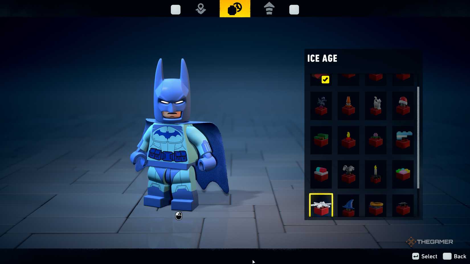 Lego Batman with an Ice Age color palette.