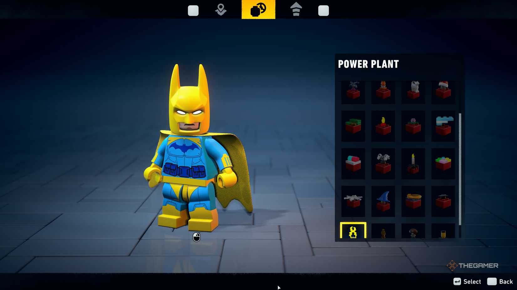 Lego Batman Power Plant Color Palette.