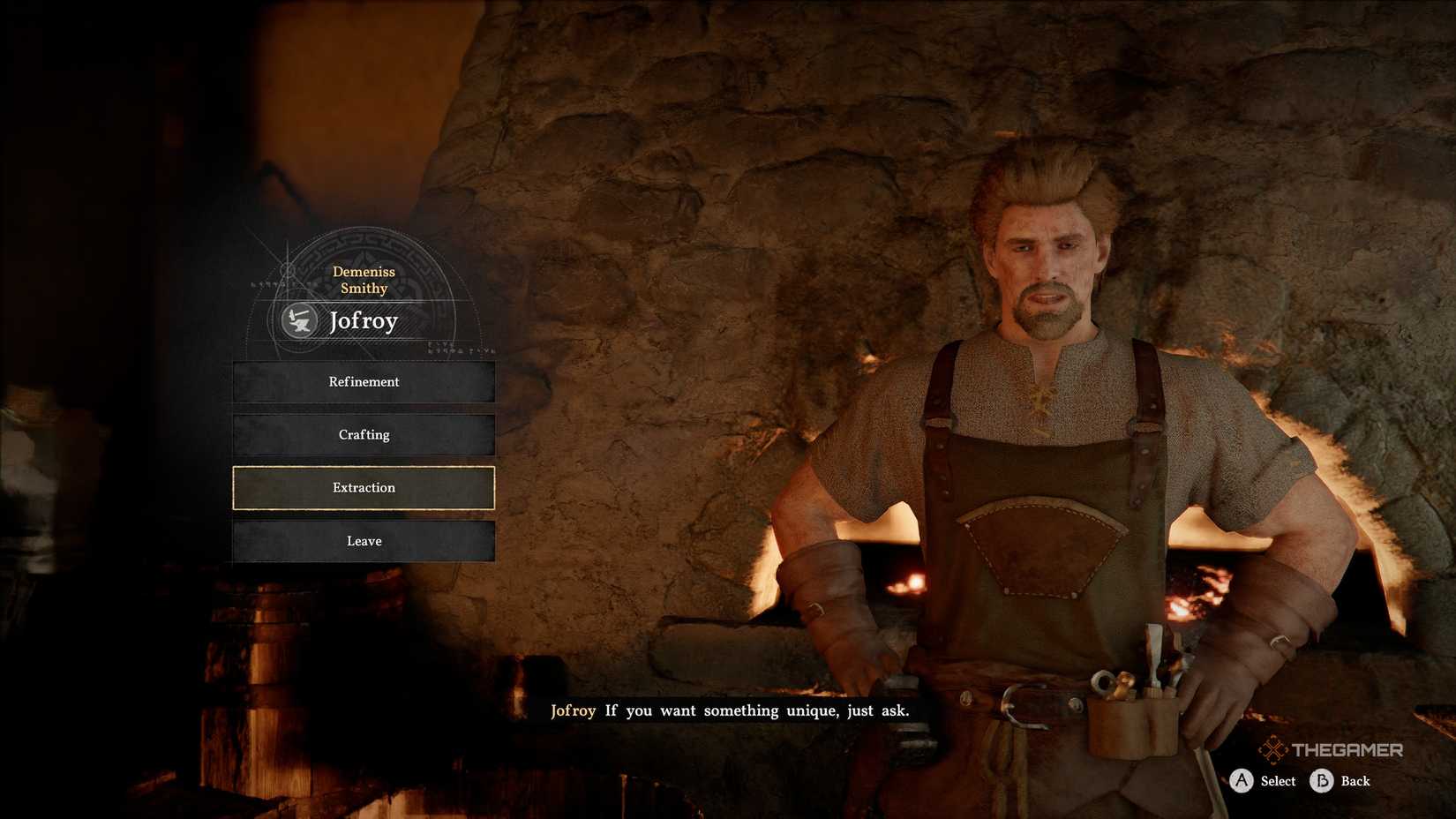 Player performing weapon extraction in Crimson Desert.
