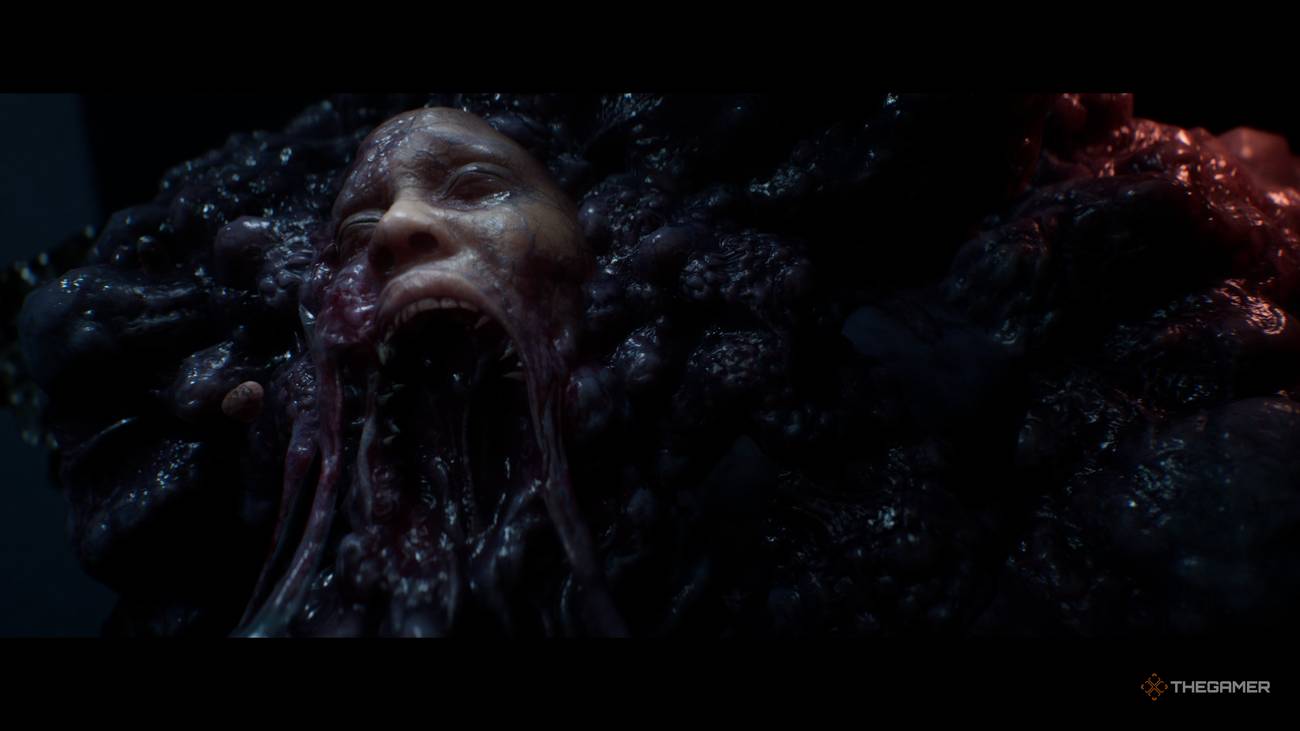 A terrifying face in an alien body in Directive 8020.