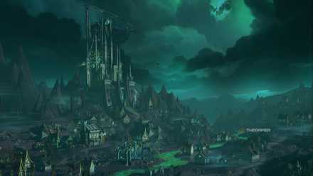 The city of Necropolis in Heroes of Might and Magic Olden Era.