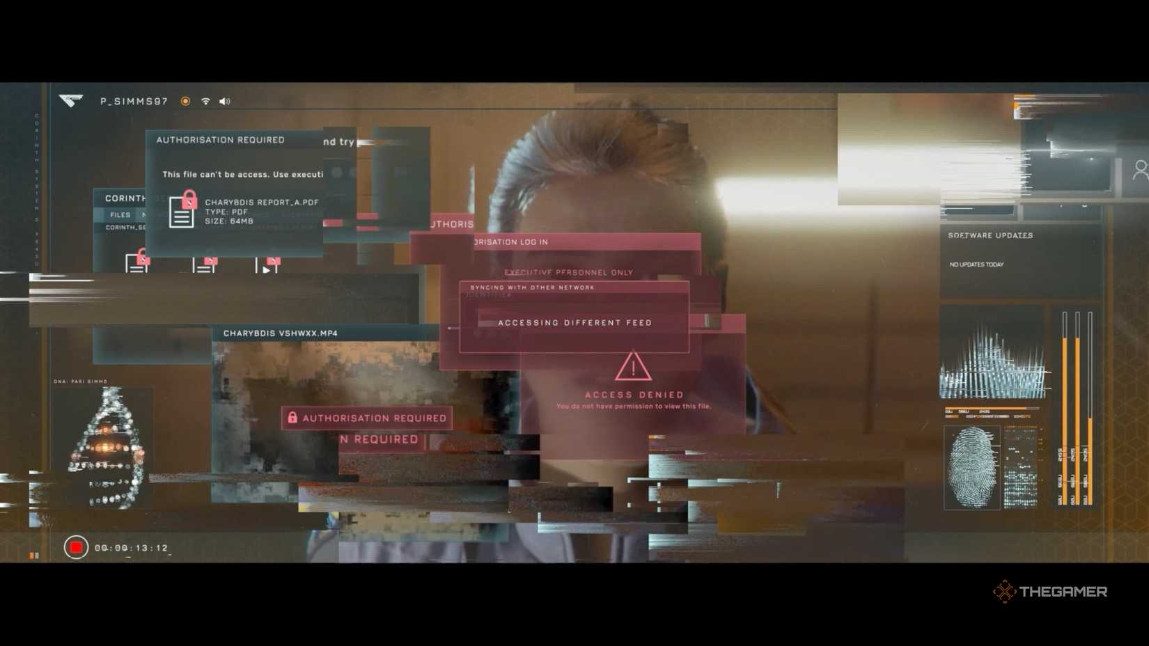 Simms screenshot from Simms Recording special permission in The Dark Pictures Anthology Directive 8020.