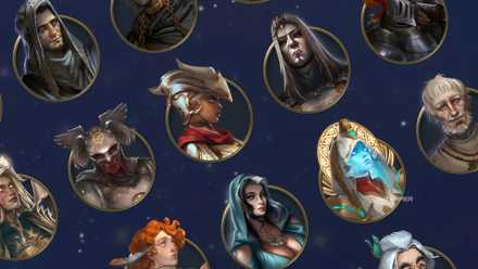 Slanting the temple hero selection screen in Heroes of Magic and Magic Olden Era.