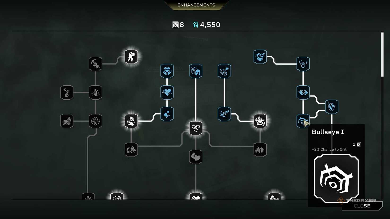 Bullseye I Enhancement Rogue Core.