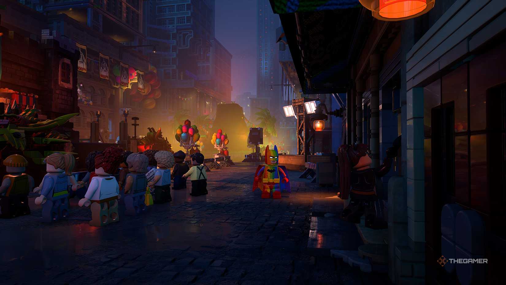 Catwoman entering the building of Lego Batman Legacy of the Dark Knight.
