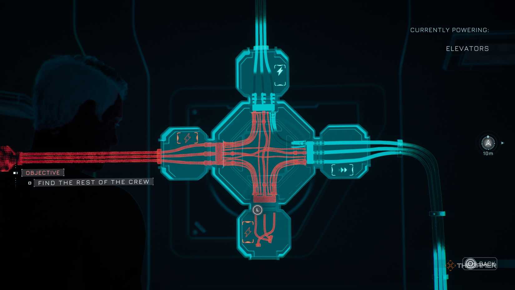 Altering the flow of electricity as Cernan in episode five of Directive 8020.