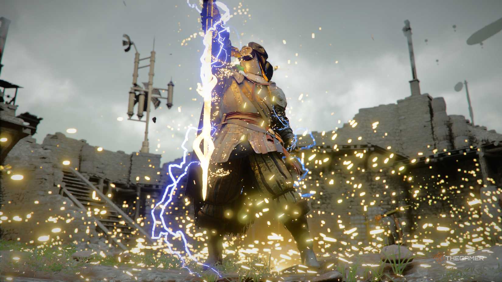 Marni's Machina knight summoned from the Crimson Desert.