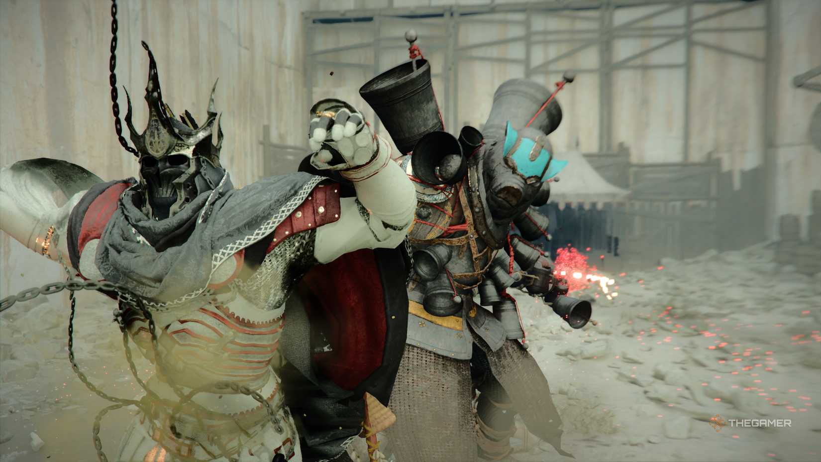 Dark Justice boss fight in the Crimson Desert.