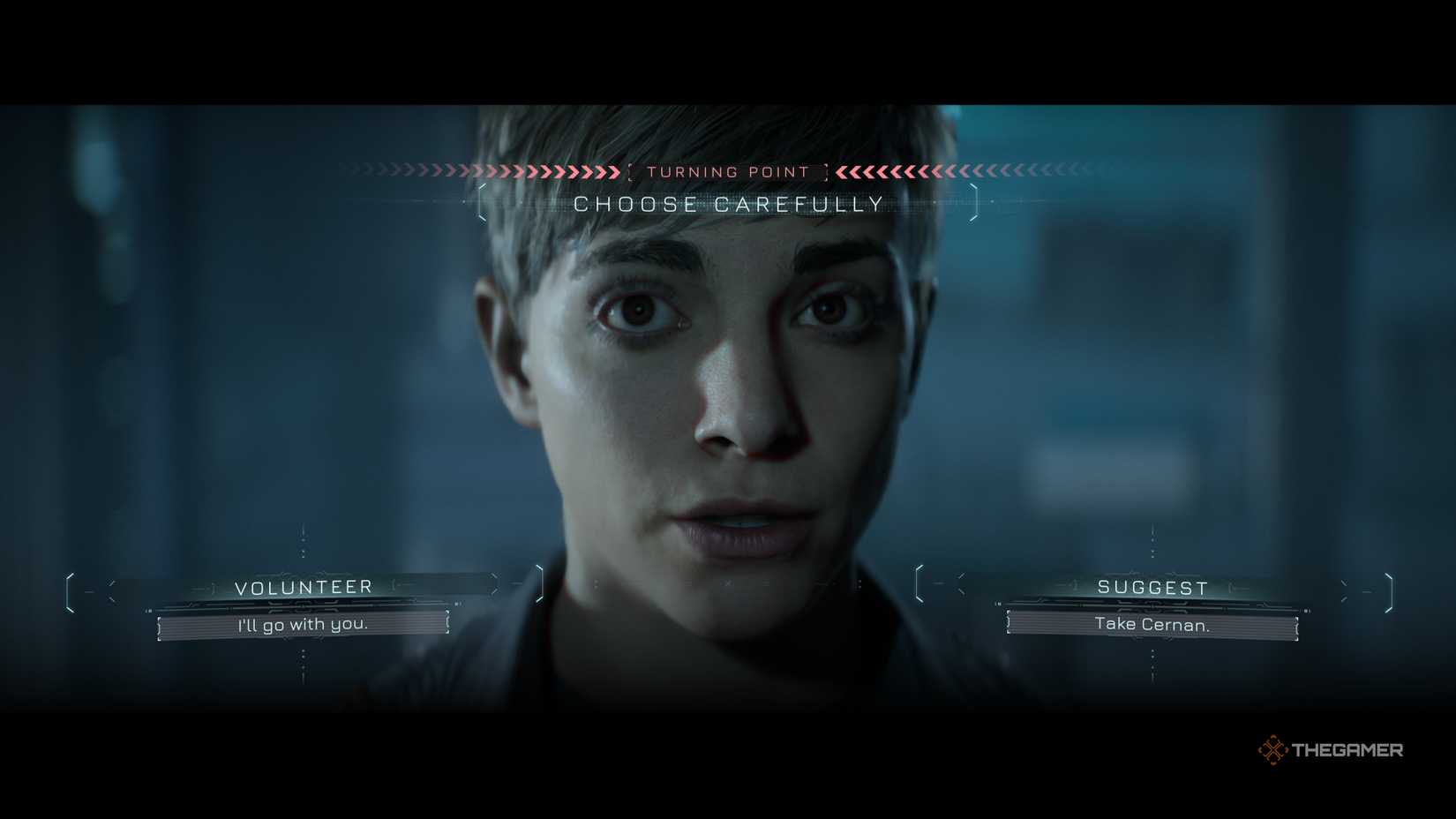 In episode five of Directive 8020 deciding who will perform the intrusion check.