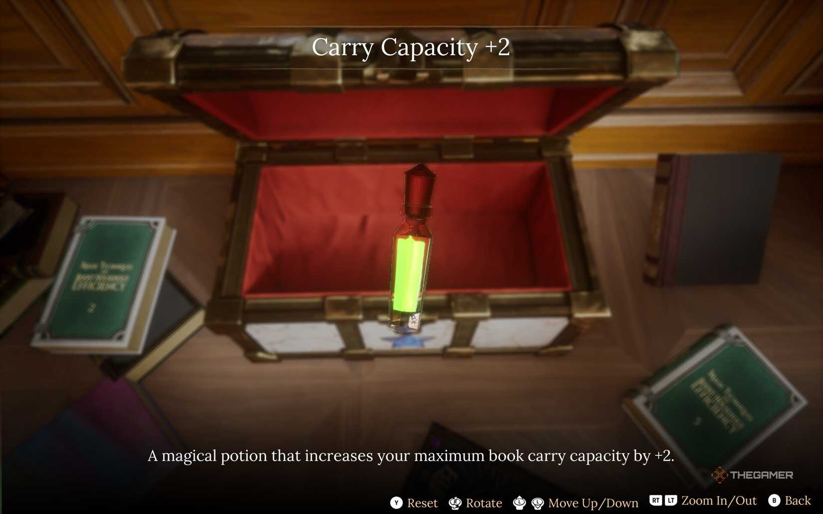 Carry Ability +2 in Librarian: Organize an arcane library.