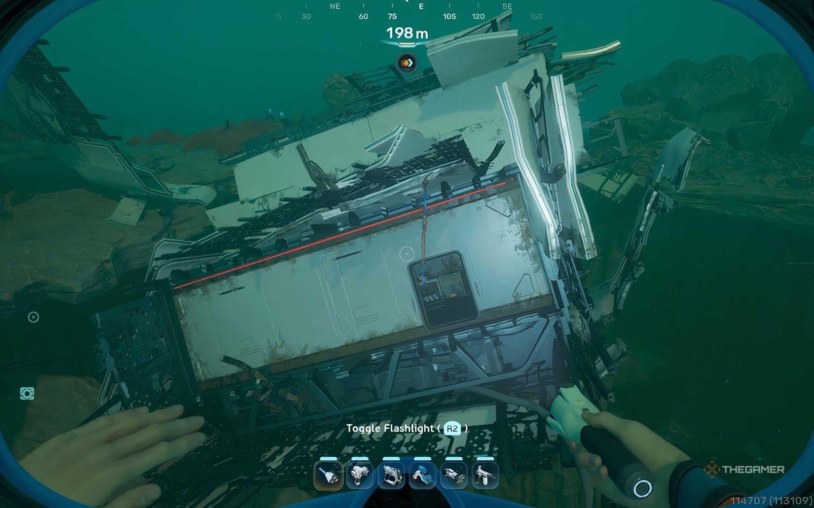The wreck site of Subnautica 2.