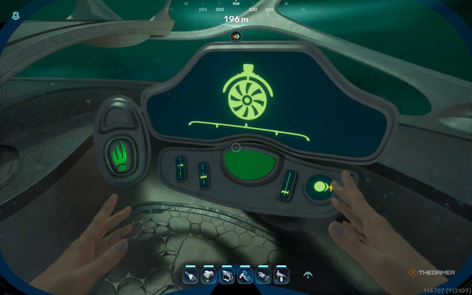 A working terminal at the power plant in Subnautica 2.