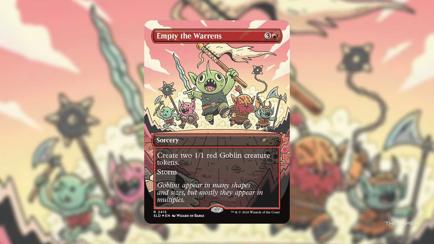 Empty Warren's Goblin Storm MTG.