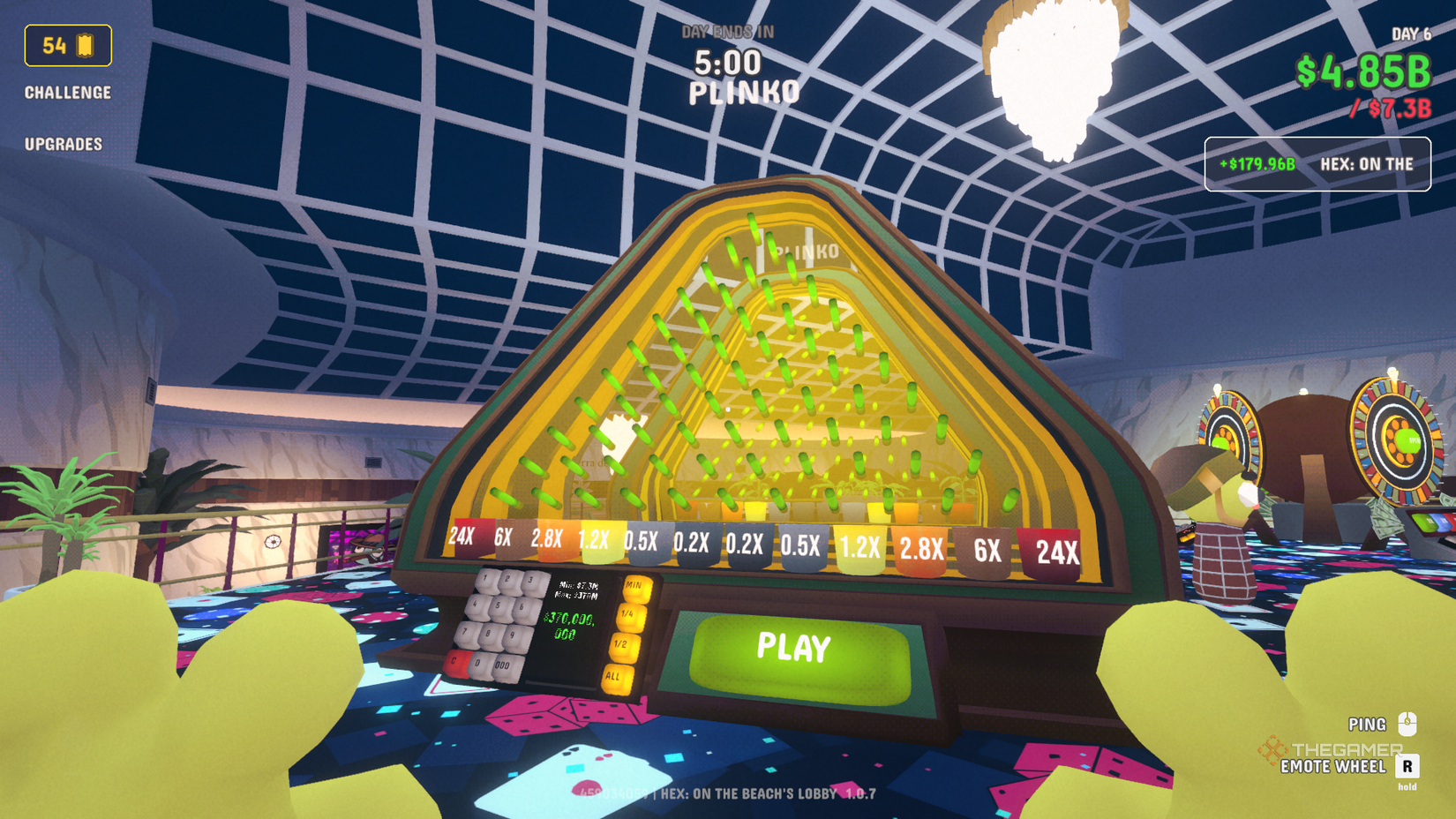 Play with your friends Plinko games. 