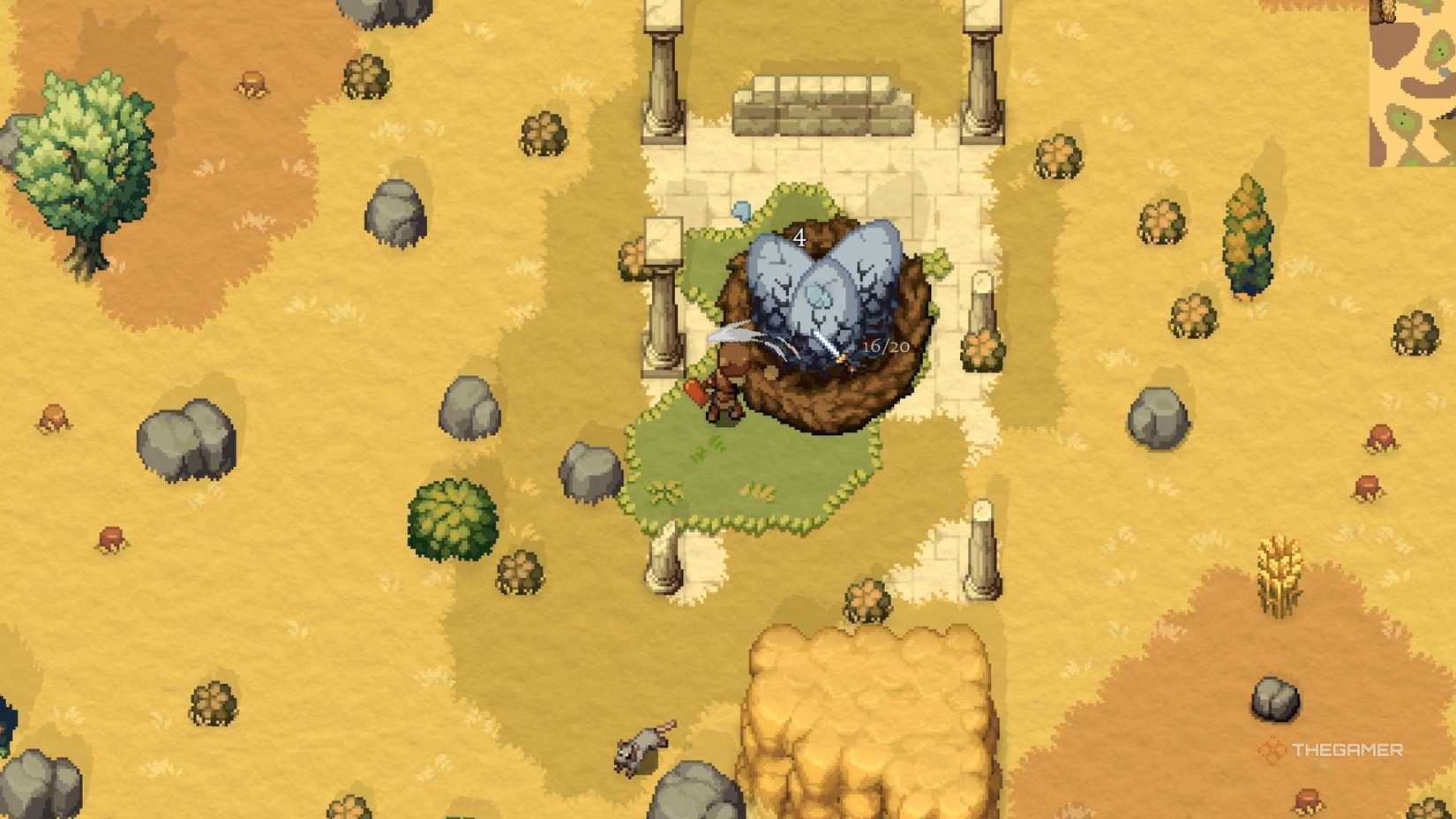 Minerva's guardian nests in Romestead.