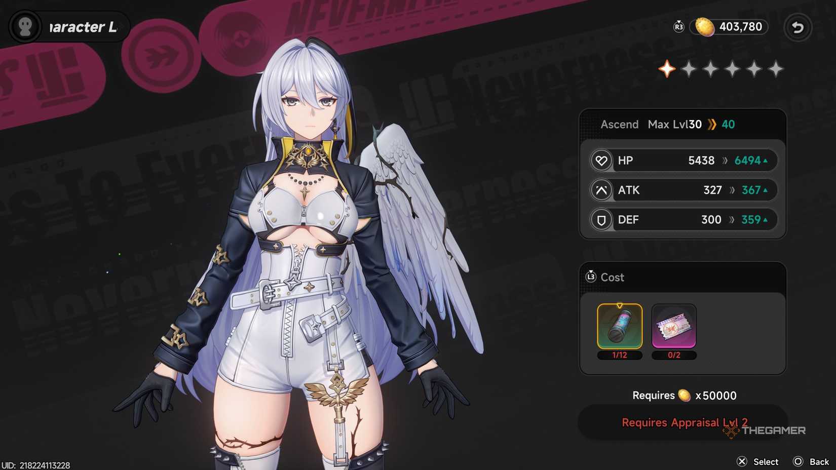 Hathor cannot ascend before leveling up in NTE.