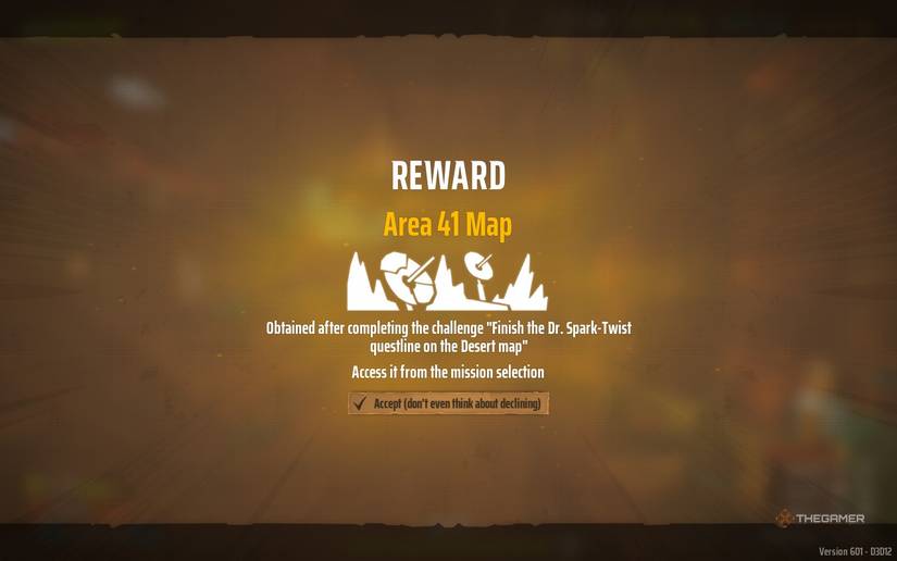 Area 41 map unlocked in Far Far West.