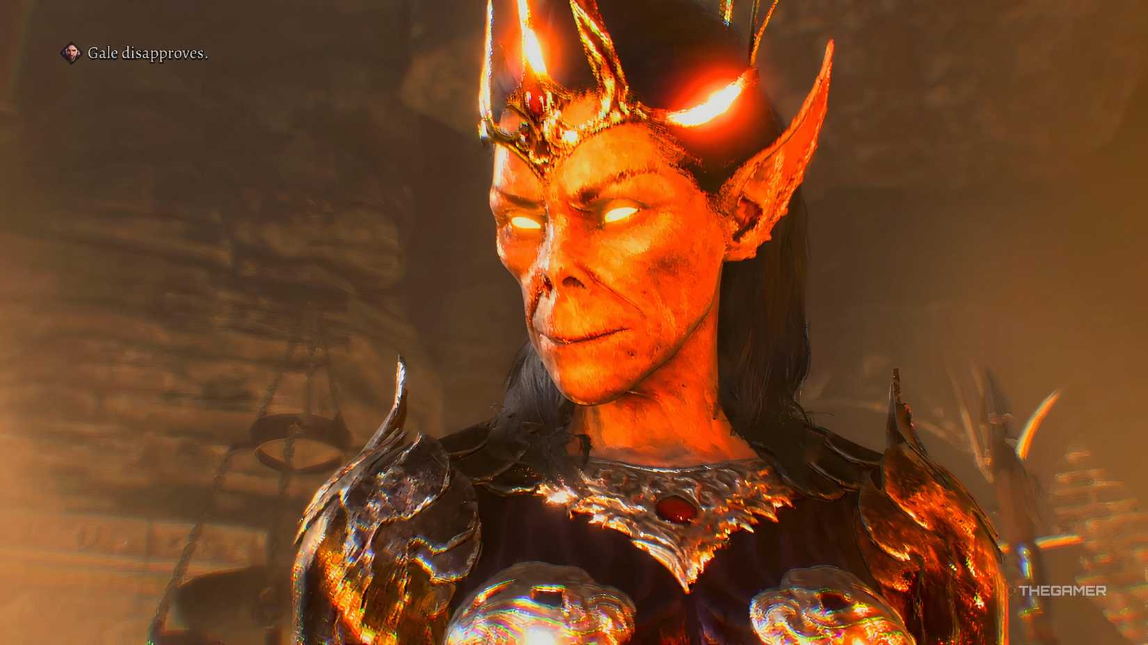 Vlaakith smiles in Baldur's Gate 3.