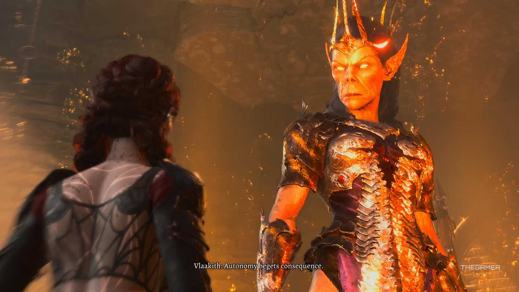 Vlaakith talks about the consequences in Baldur's Gate 3. 